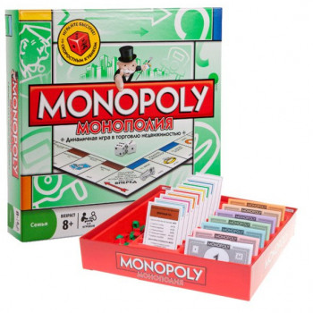 Настольная игра &quot;Монополия &quot; с железными фишками (аналог Хасбро Hasbro) с видео распаковки