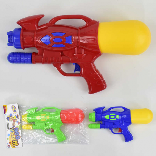 Водный пистолет LD 116 A (96) 3 цвета, с накачкой, в кульке Фото