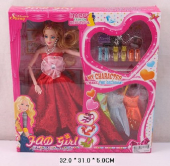 Кукла типа &quot;Барби&quot;, с платьями, аксессуарами в кор. 32*31*5см (60шт/2)