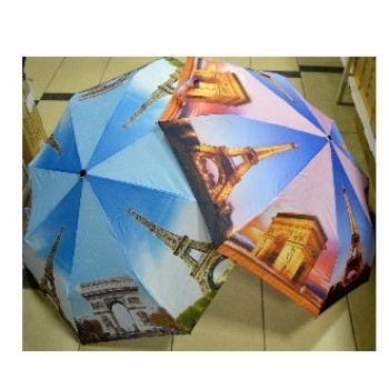 Зонт города мира цветной - полный автомат