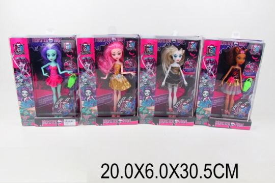 Кукла &quot;Monster High&quot;, 4 вида, с аксессуаром, в кор. 20*6*30,5см (72шт/4) Фото