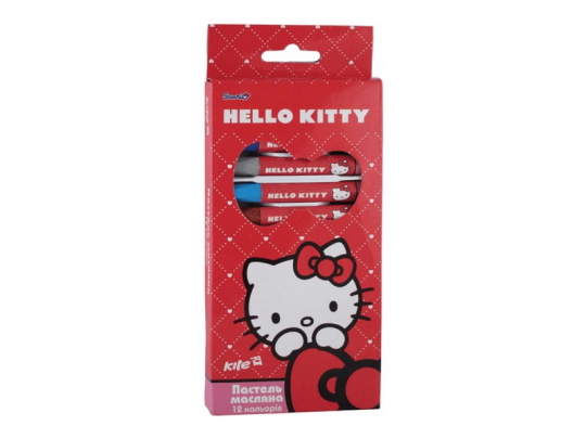 Пастель масляная, 12 цвет. Hello Kitty /1/12/144/ Фото