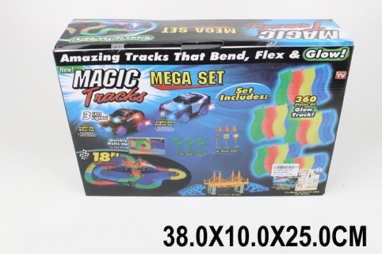 Трек Magic Track 168-360 (1675884) (12шт/2) 360 дет, в коробке 38*25*10 см Фото