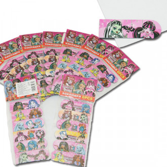 Закладка 22025 Monster High &quot;, (цена за пакет) 6шт в пакете 19, 5*9см