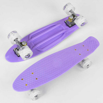Скейт Пенни борд 6502 (8) Best Board, доска=55см, колёса PU со светом, диаметр 6см