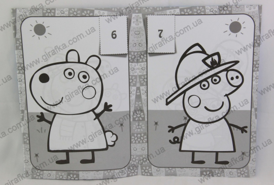 Раскраска А4 с наклейками и маской Свинка Пеппа Фото