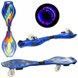 Скейт рипстик 84-22см, платформа 2шт, 38см, 2 колеса PU 78мм-свет, 2 вида, макс.нагруз 60кг (4шт)