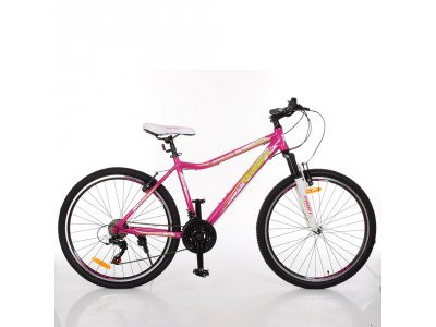 Велосипед 26 д. G26CARE A26.1 (1шт)алюм.рама 17,5&quot;,SHIMANO 21SP,алюм.VB,розовый
