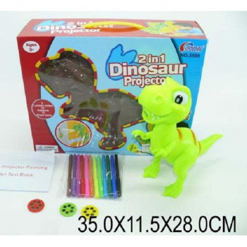 Проектор &quot;Динозавр 5588  катриджи-картинки, фломастеры