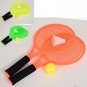 Теннис набор 2 ракетки+мяч+волан m2016-1 в пакете