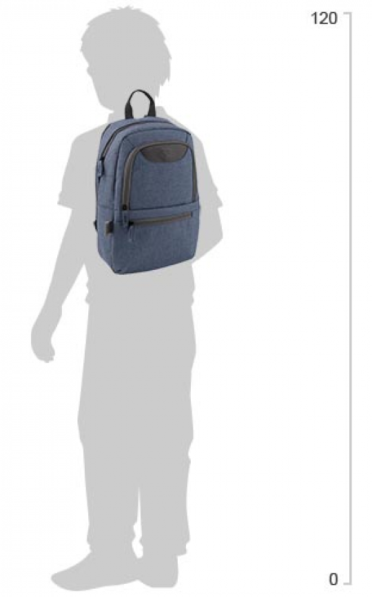 Рюкзак молодежный GoPack 0.32 кг 37x24x9 см 10 л Синий (GO19-119S-3) Фото