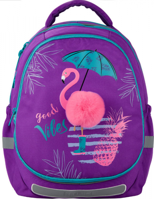 Рюкзак школьный Kite Education Beautiful tropics для девочек 800 г 38x28x16 см 18 л Фиолетовый (K20-700M(2p)-1) Фото