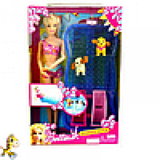 Кукла типа Барби бассейн с горками, 2 питомца, в кор. 26632см Фото