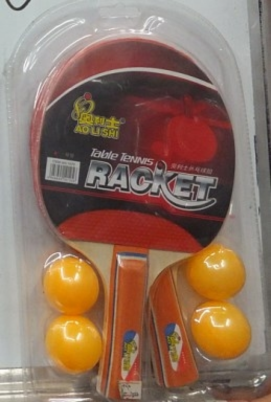Теннис наст.BT-PPS-0034 ракетки (1,2см,цвет.ручка)+4мяча пласт.ш.к./50/ Фото