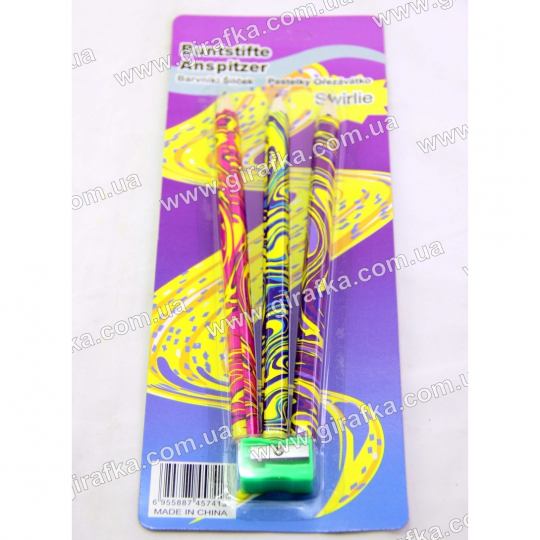 Набор разноцветных многоцветных карандашей Магик swirlie Фото