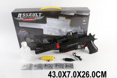 Пистолет аккум. MP-1 (1512007) (24шт/2) с вод.пулями, в коробке 43*7*26см