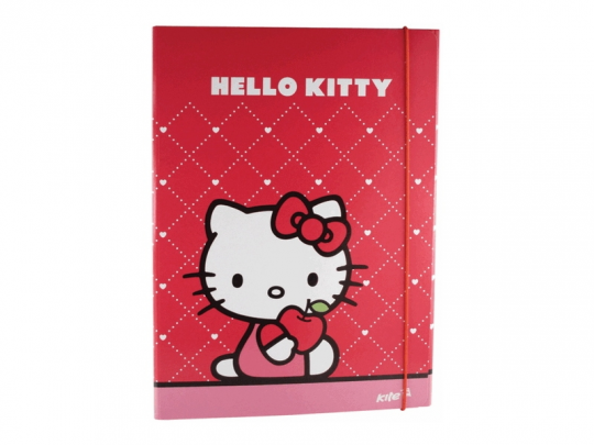 Папка на резинке картон., А4 Hello Kitty /1/100// Фото