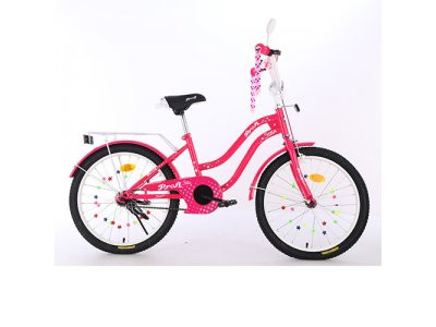 Велосипед детский PROF1 20д. XD2092 (1шт) Star, малиновый,свет,звонок,зерк.,подножка
