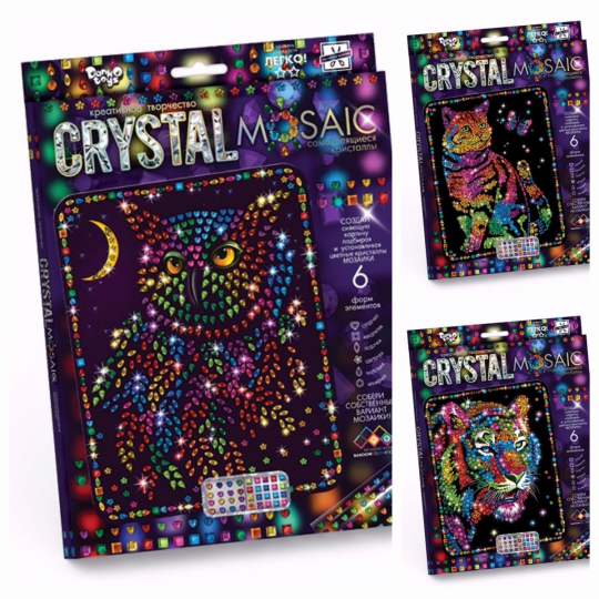 Набор для аппликации из кристаллов Crystal mosaic Фото