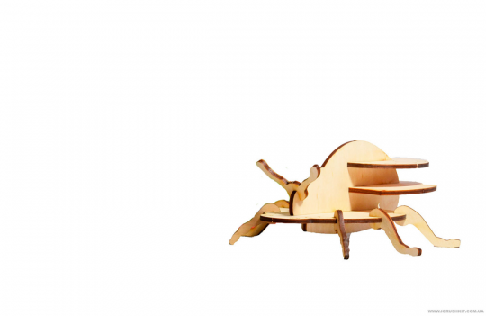 Конструктор деревянный 3D &quot;Божья коровка&quot;, в пленке, произ-во Украина, ТМ Стратег (10шт) Фото