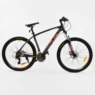Велосипед Спортивный CORSO 27,5&quot;дюйма JYT 008 - 7308 BLACK-ORANGE ATLANTIS (1) Алюминий, 24 скорости