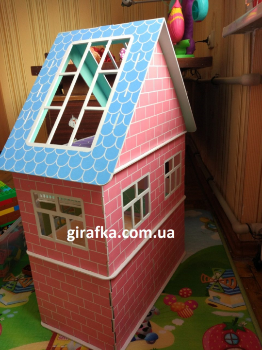 Дом для кукол Барби, трехэтажный, сборной, деревянный Фото