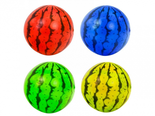 Мяч детский размер 6&quot;, 30г, 23см, арбуз, 4 цвета /600/ Фото
