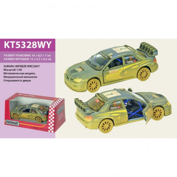 Машина металл &quot;KINSMART&quot; KT5328WY &quot;Subaru Impreza WRC 2007 (Muddy)&quot;