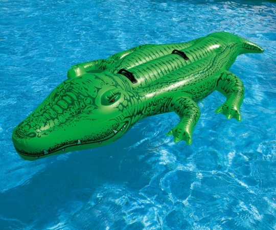 Детский надувной двухместный плот крокодил Intex 58562 Фото