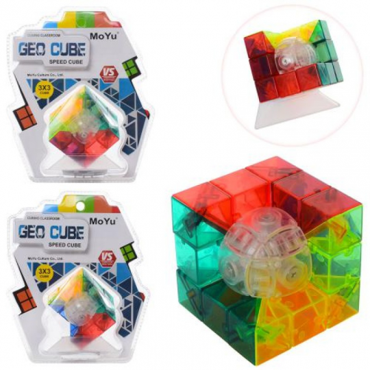 Кубик Рубика 5,5см на подставке, 3х3, 3 вида, в слюде 17*20*9см Фото
