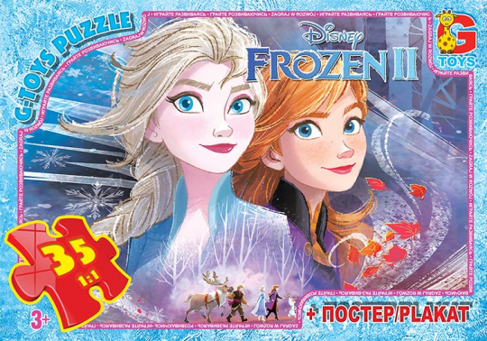 Пазлы серии &quot;Frozen&quot; (Ледяное сердце)  35 эл.  в кор. 19х13х3см GToys Фото