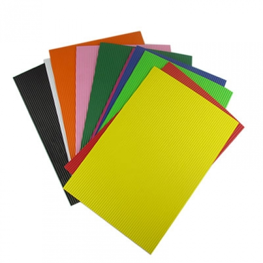 Фоамиран 10 цветных листов гофра EVA материал 20*30см 2мм ТІКІ 50922-ТК Фото