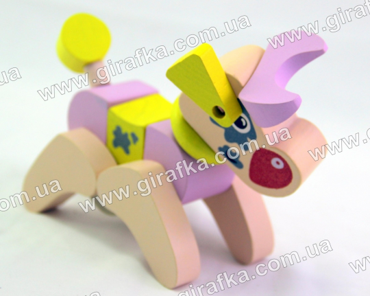 Игрушки кубика Коровка-акробат LA-4 Cubika Фото