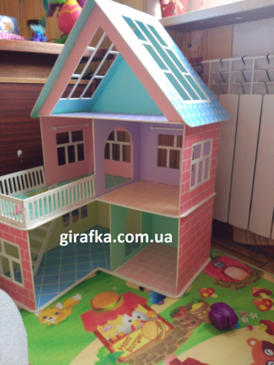 Дом для кукол Барби, трехэтажный, сборной, деревянный Фото