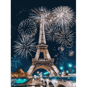 Картины по номерам - Огни Парижа (КНО3572)  30*40