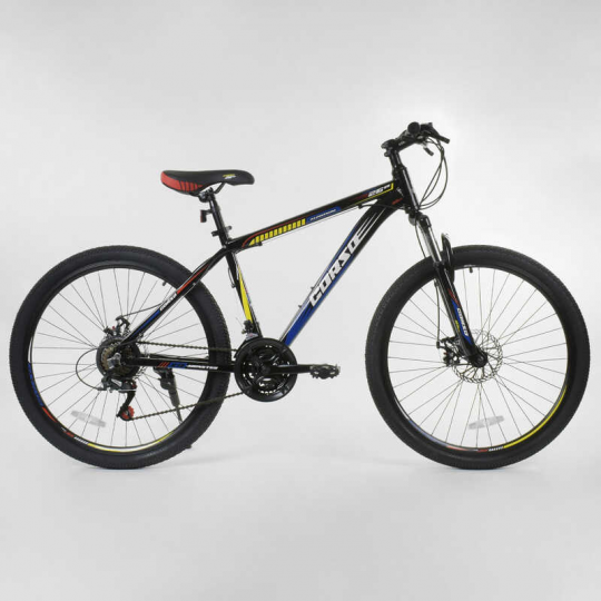 Велосипед Спортивный CORSO 26&quot;дюймов 85512 (1) рама алюминиевая 16.5’’, 21 скорость, собран на 75% Фото