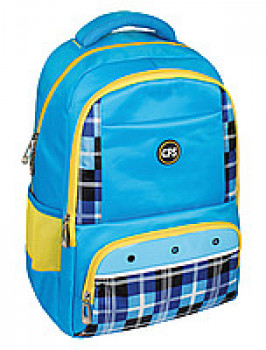Рюкзак Сool For School 42х27х14 см 16 л Голубой с желтым (CF86245)