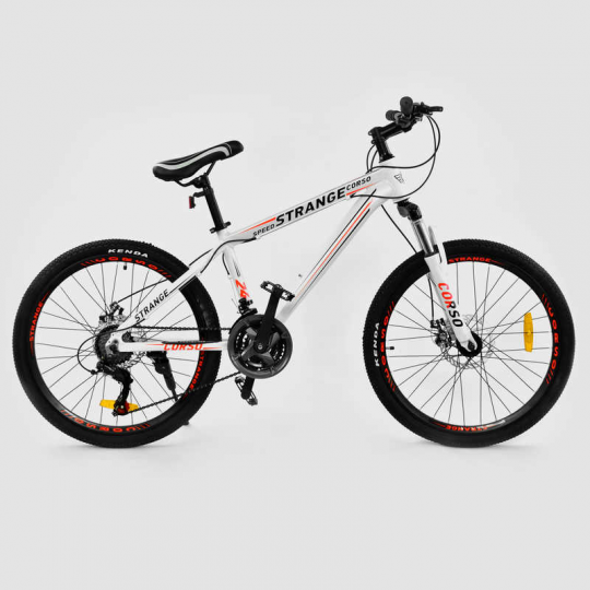 Велосипед Спортивный CORSO 24&quot;дюйма JYT 004 - 8941 WHITE STRANGE (1) Алюминий, 21 скорость Фото