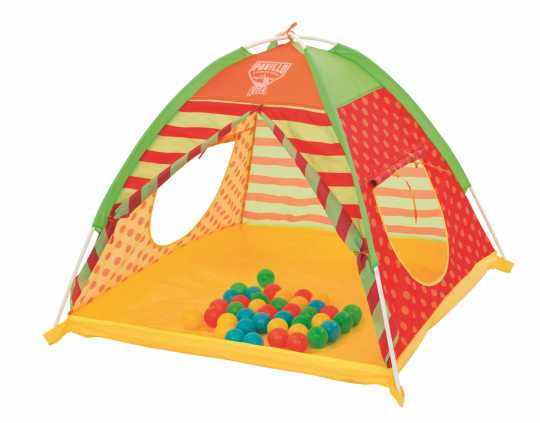 Bestway 68080 игровой палатка-домик 112-112-80см + 40 шариков Фото