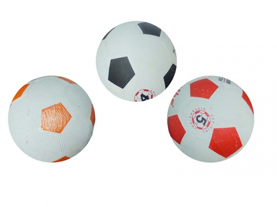 Мяч футбольный BT-FB-0004 резиновый асфальт 300г 3цв.ш.к./50/ Фото