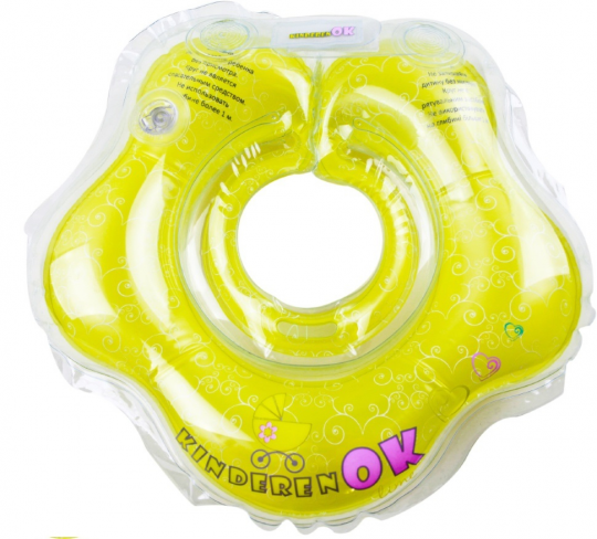 Круг для купания младенцев, с пупсиками BABY, &quot;Floral Lime&quot;, Kinderenok Фото