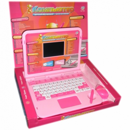 Компьютер PLAY SMART 7025/7026 40упр. с мышкой и стилусом голубой или розовый Фото