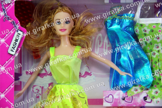 Кукла типа &quot;Барби &quot;  с набором платьев  6 видов, 10 платьев в наборе Фото