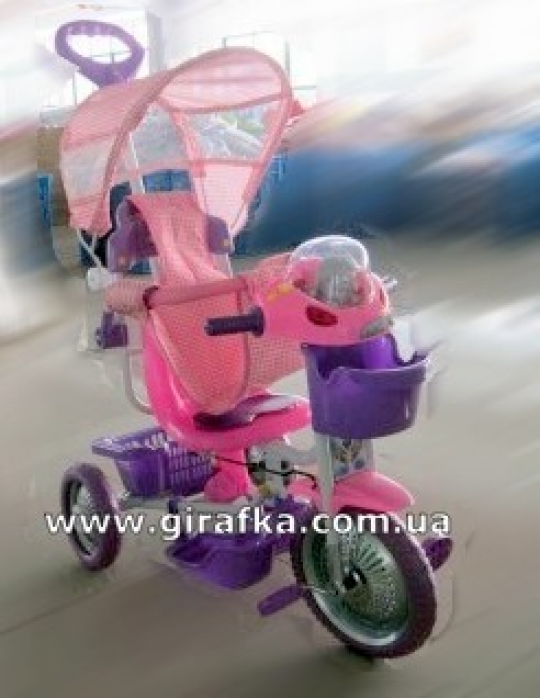Велосипед детский трехколесный T 104 розовый Фото