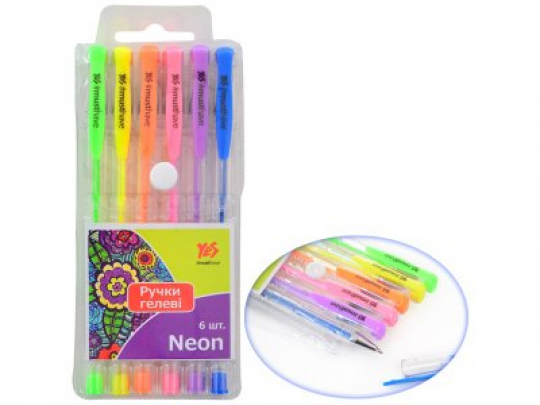 Ручка гелевая &quot;Neon&quot; 6 цветов Фото