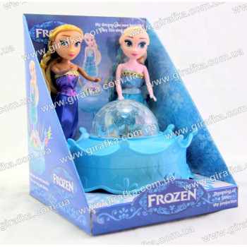 Куклы Frozen 230B Анна и Эльза с вращающимся шаром с подсветкой
