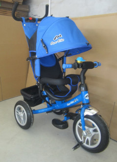 Детский трехколесный велосипед TR17014 синего цвета