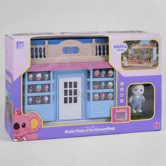 Магазин Мороженного FDE 8623  (18) аксессуары, флоксовый зайчик, в коробке Фото