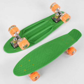 Скейт Пенни борд Best Board, доска=55см, колёса PU со светом, диаметр 6см /8/