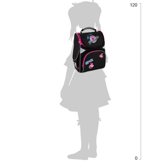 Рюкзак школьный каркасный GoPack Education для девочек 900 г 34x26x13 11 л Sweet Space (GO20-5001S-2) Фото